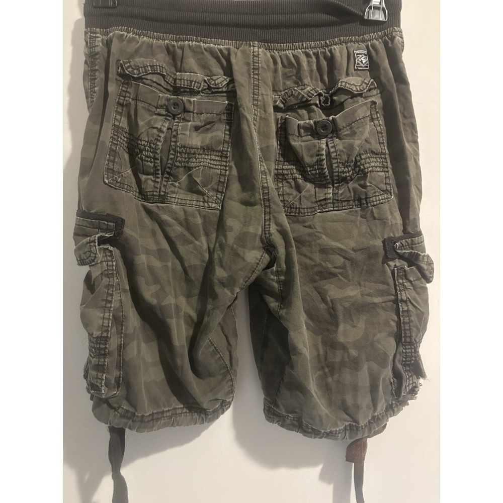 SouthPole Shorts Men's‎ Green Camouflage Thrashed Cargo Pockets Small Camo - Picture 8 of 12